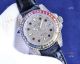 Copy Rolex Submariner Special Edition 40mm Watch Iced out Black Strap Rainbow Bezel  (1)_th.jpg